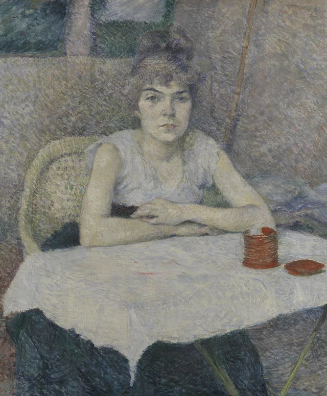 Joven en una mesa, «Poudre de riz»