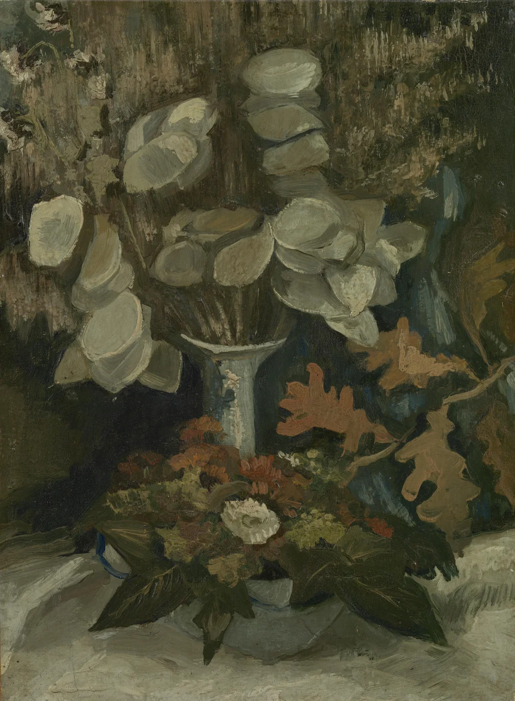 Vaso con lunaria