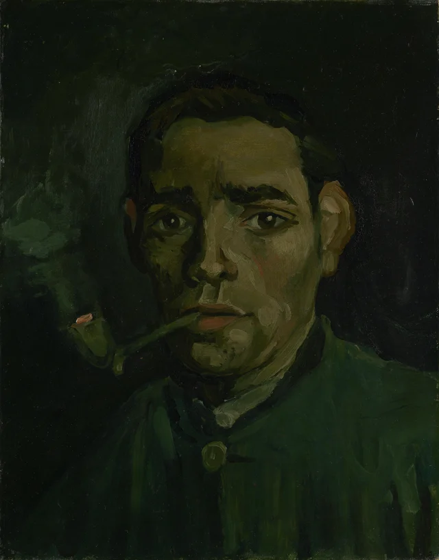 Head of a young peasant with a Pipe