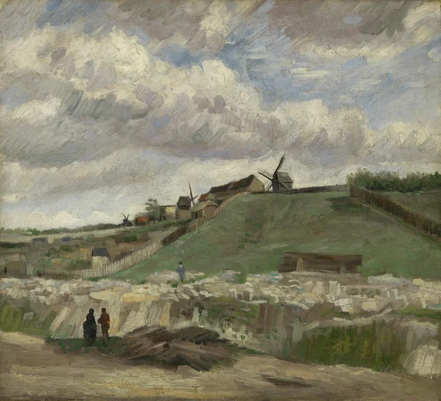 Der Montmartre-Hügel mit Steinbruch