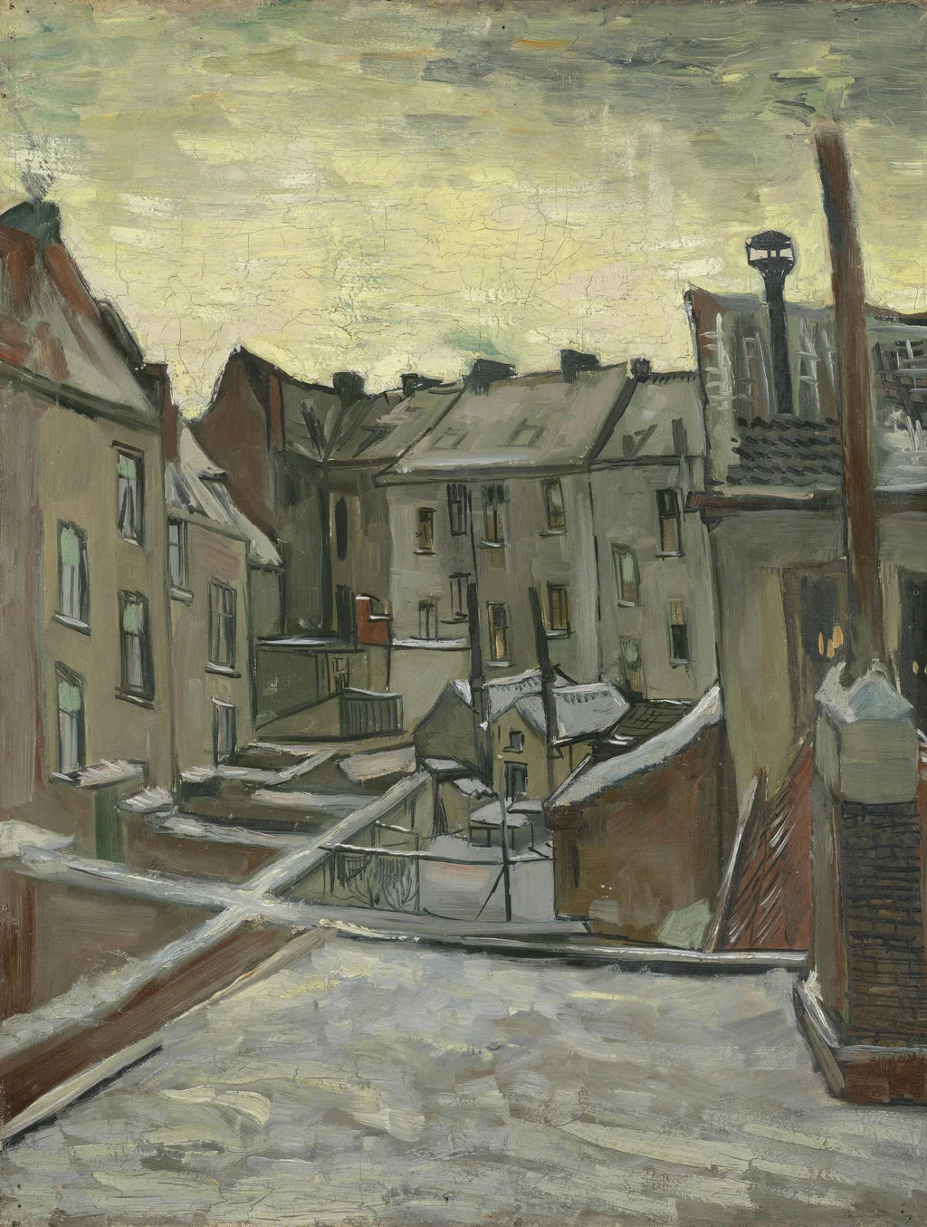 Casas vistas por trás