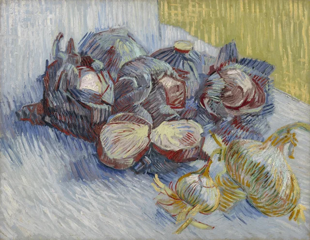Red Cabbages and Garlic