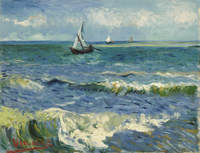 レ・サント=マリー=ド=ラ=メール近郊の海景