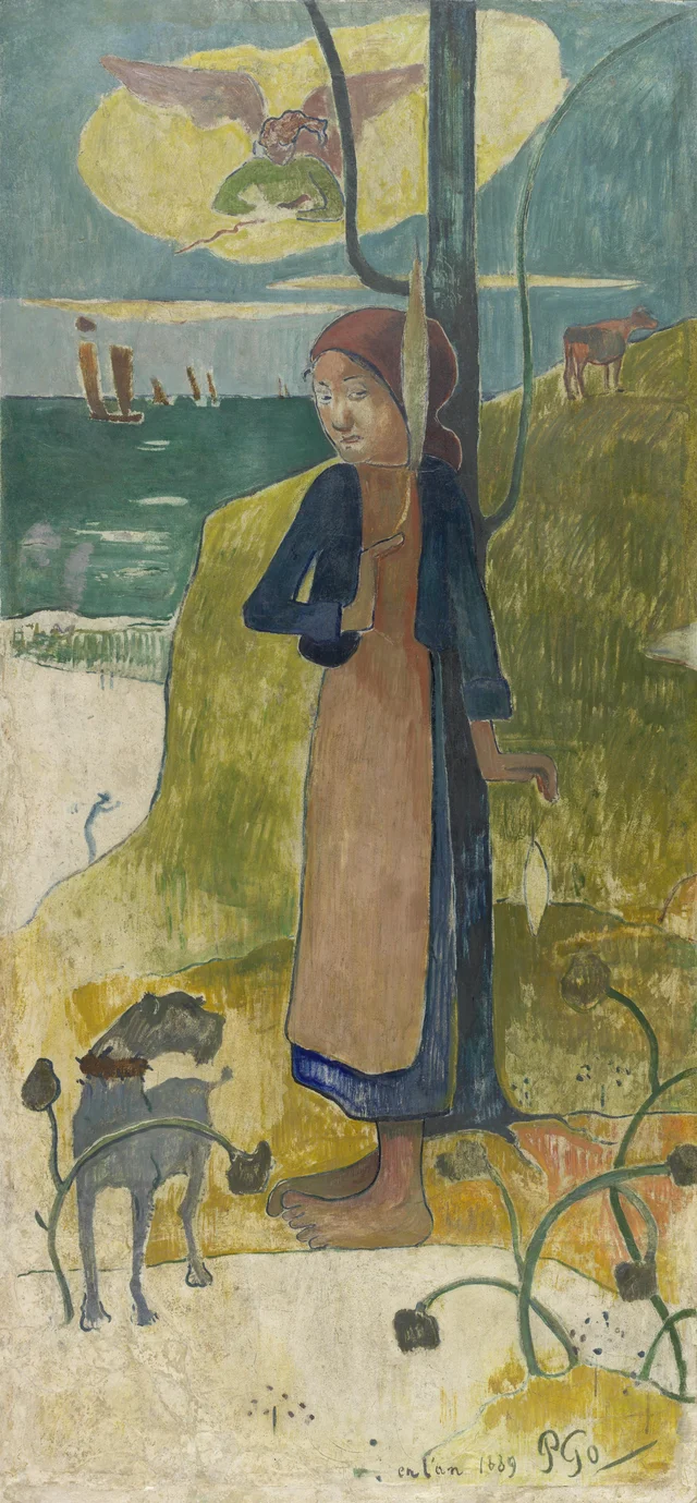 Breton Girl Spinning