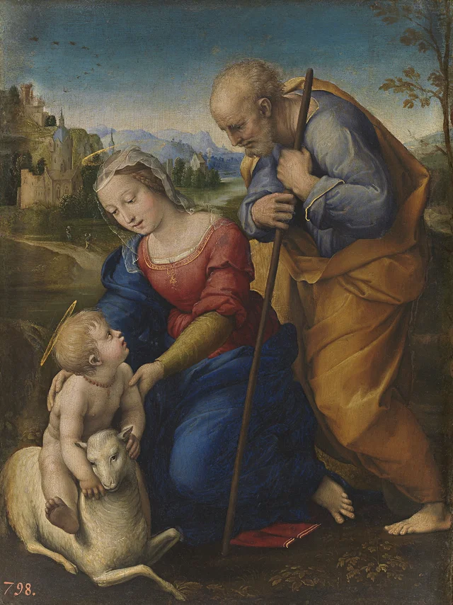 La Sacra Famiglia con l'agnello