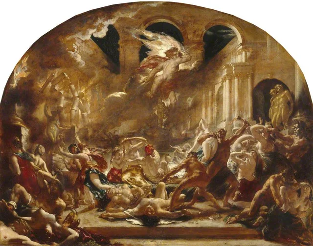 The Destroying Angel and Daemons of Evil Interrupting the Orgies of the Vicious and Intemperate