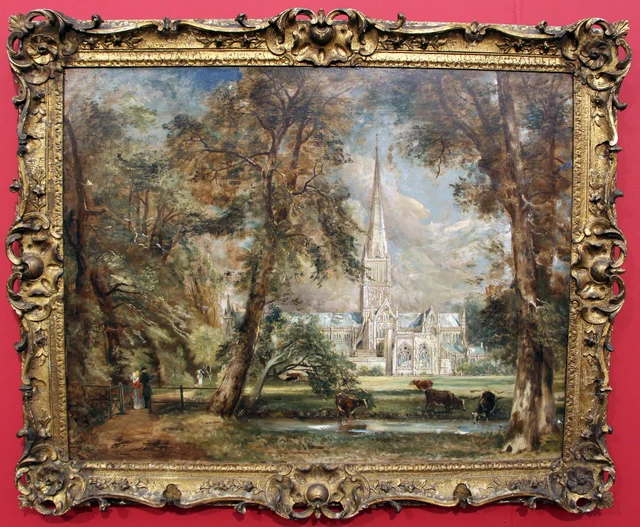 La cattedrale di Salisbury dal giardino del vescovo