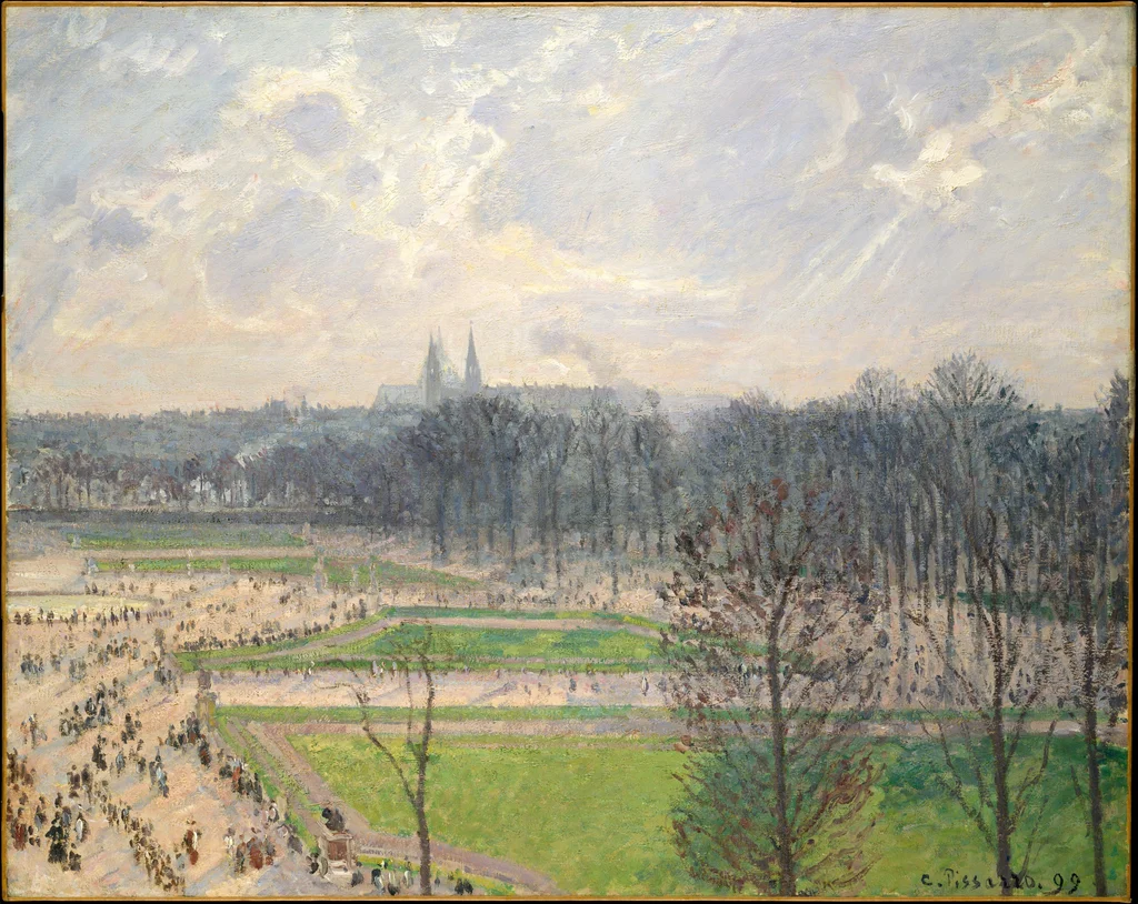 The Garden of the Tuileries on a Winter Afternoon