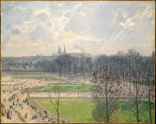The Garden of the Tuileries on a Winter Afternoon