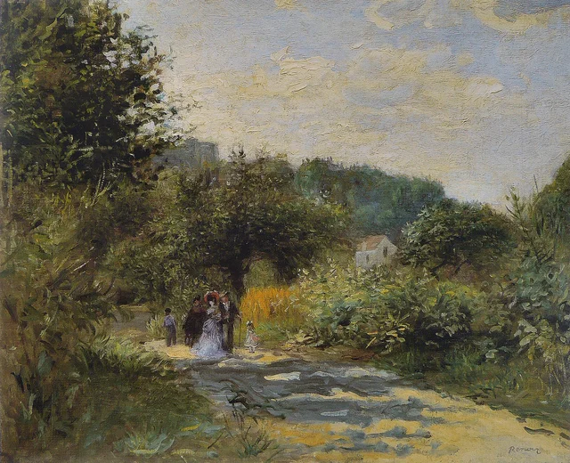 Una strada a Louveciennes