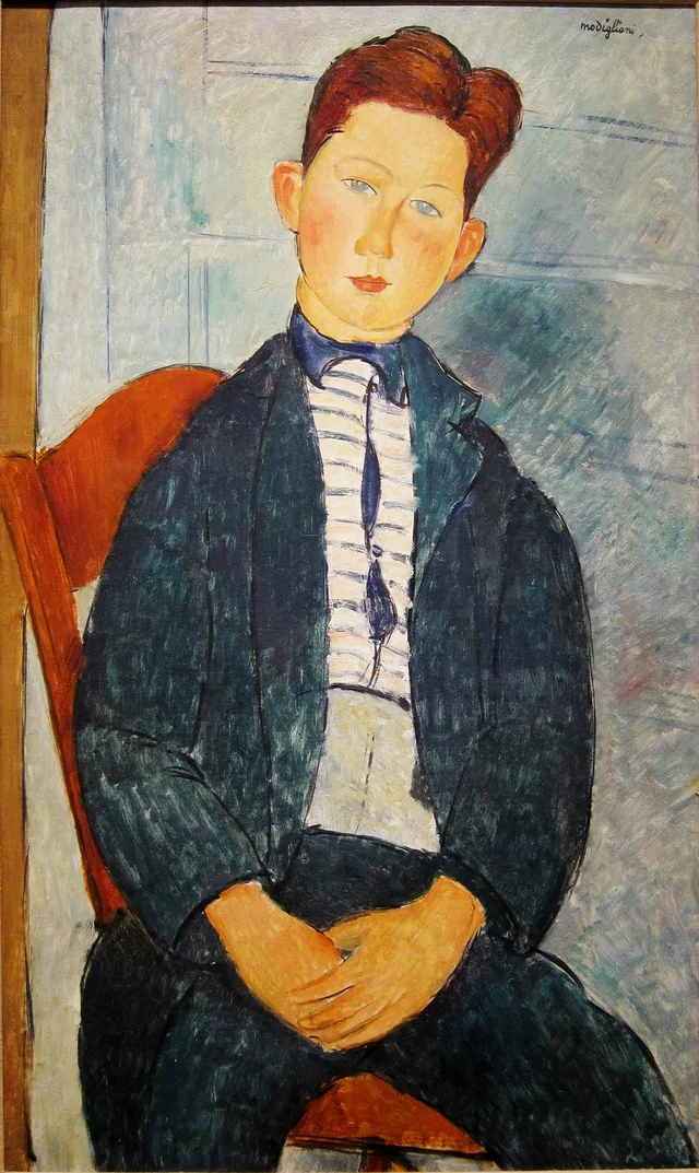 Boy in a Striped Sweater