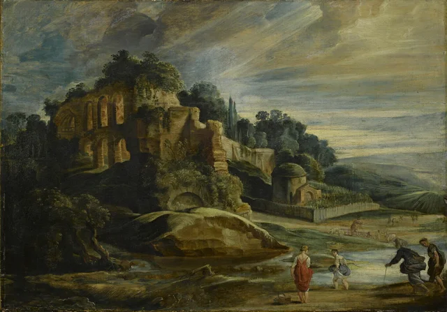 Paesaggio con rovine sul Palatino