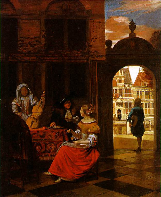 A Musical Party in a Courtyard