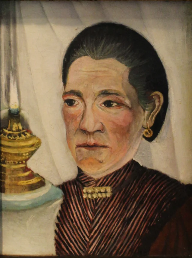 Portrait of the second wife of the artist