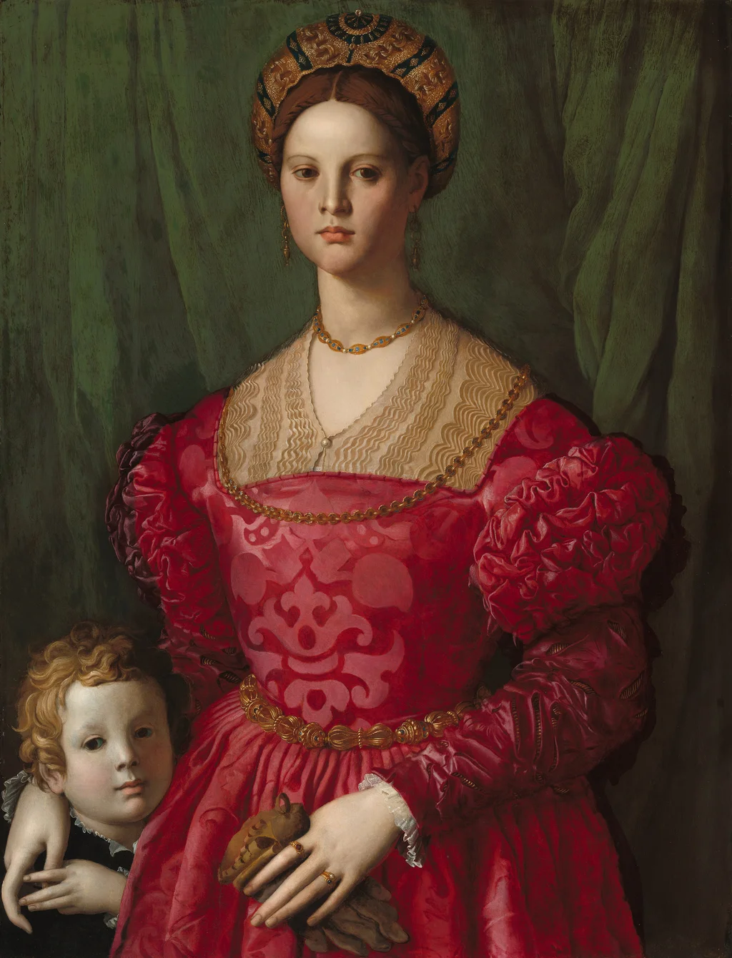 A Young Woman and Her Little Boy