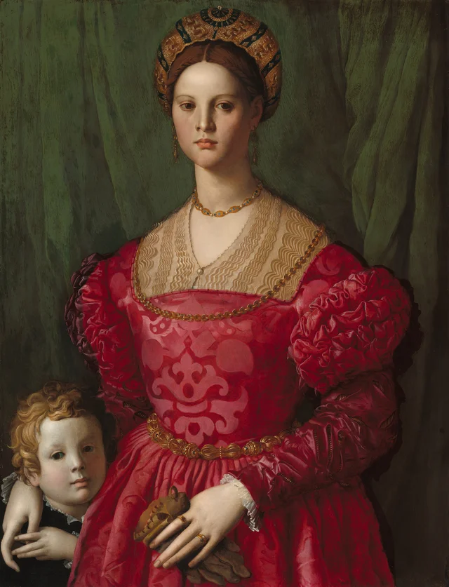 A Young Woman and Her Little Boy