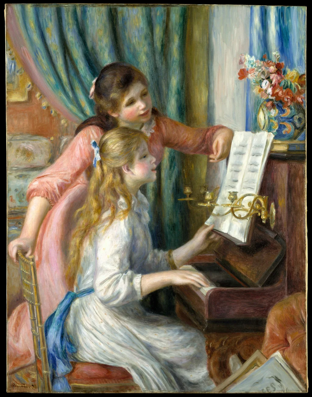 Mädchen am Klavier