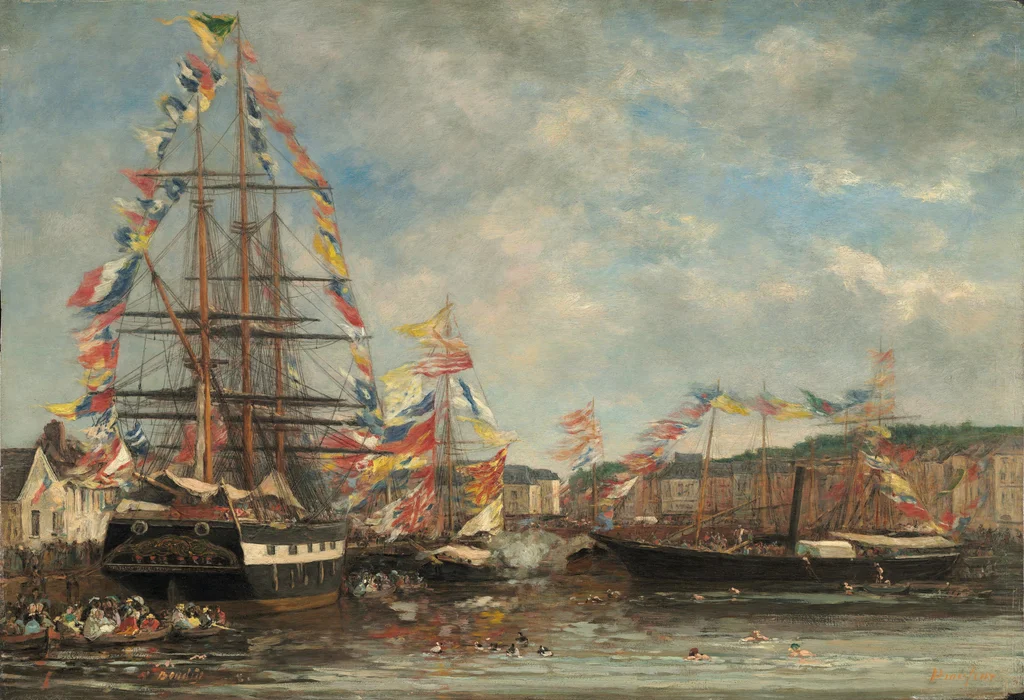 Fiesta en el puerto de Honfleur
