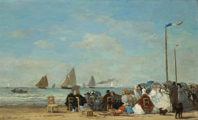 Beach Scene at Trouville
