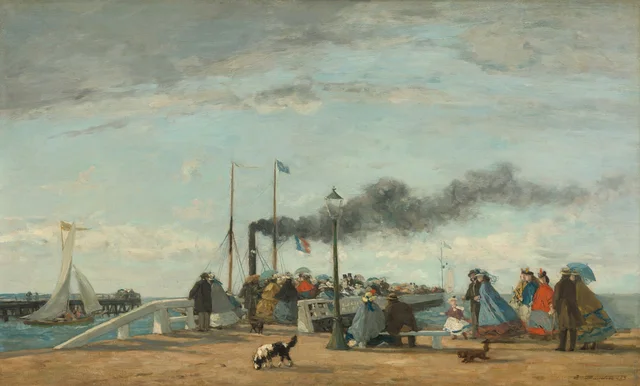 Mole und Kai von Trouville