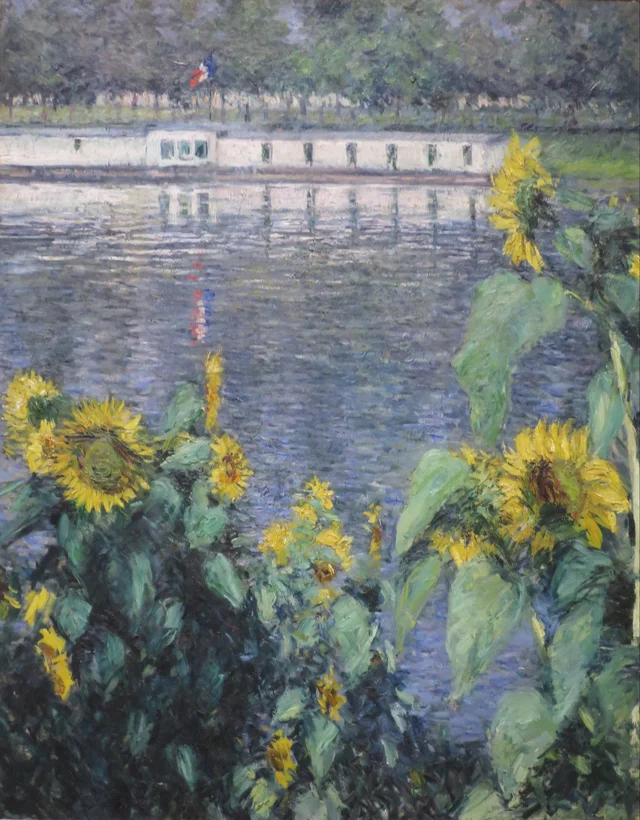 Sonnenblumen an der Seine