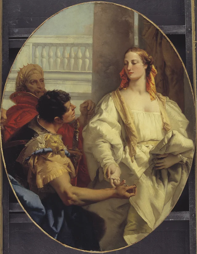 Latinus Offering his Daughter Lavinia to Aeneas in Matrimony