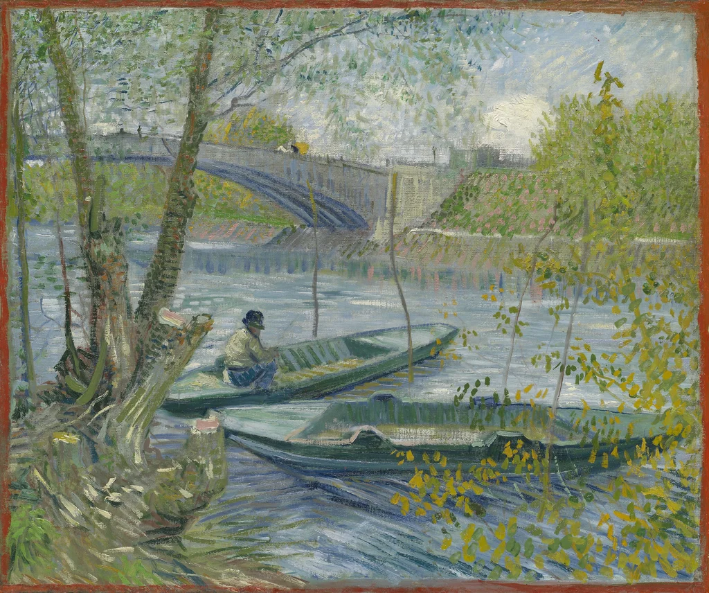 Pesca in primavera, il Pont de Clichy (Asnières)