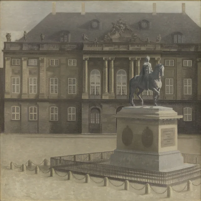 La plaza de Amalienborg, Copenhague