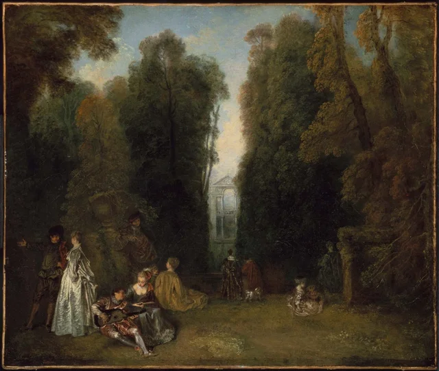 View through the Trees in the Park of Pierre Crozat