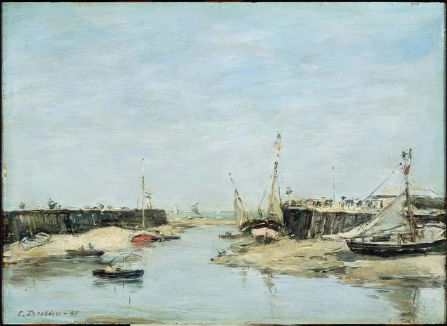 Trouville, the Jetties at Low Tide