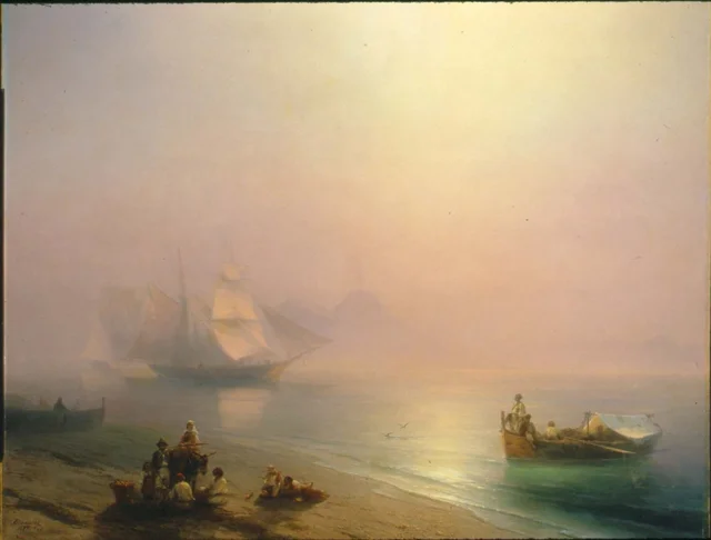 Fishermen and their Families on the Shore of the Bay of Naples