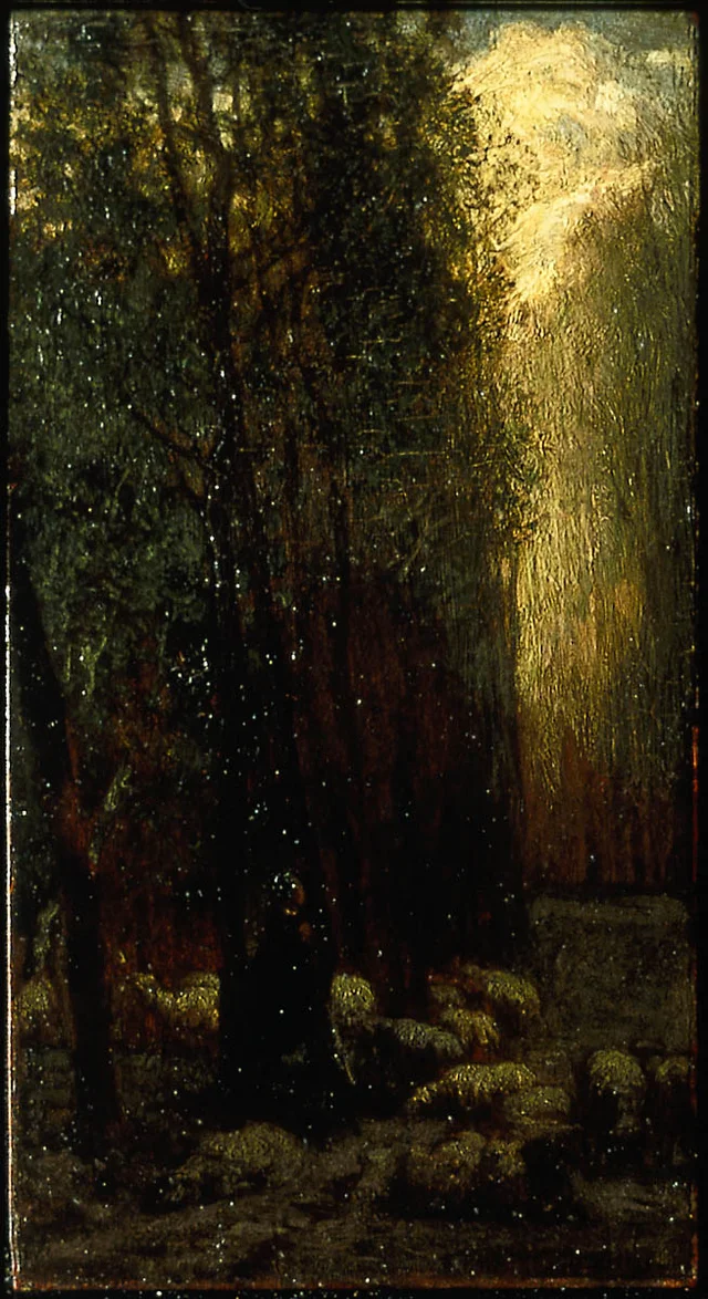 Forest with Shepherdess and Sheep