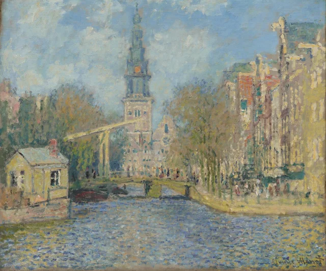 The Zuiderkerk, Amsterdam (Looking up the Groenburgwal)