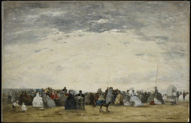 Vacationers on the Beach at Trouville
