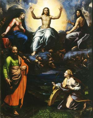 Deesis with Saint Paul and Saint Catherine