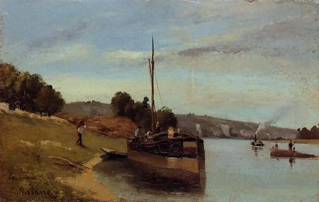 Barges at La Roche-Guyon