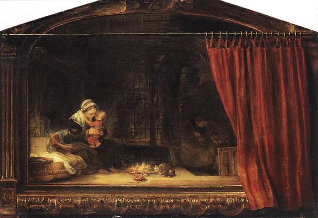 La Sacra Famiglia con la tenda