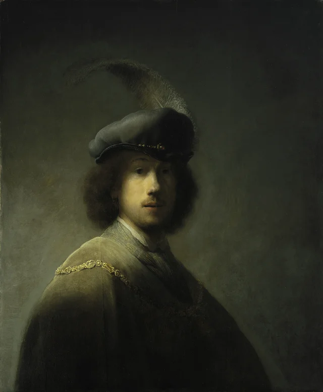 Self-portrait with Feathered Beret