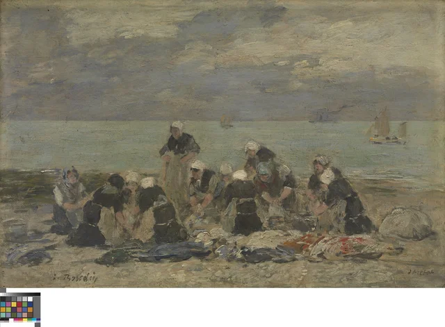 Women Washing Clothes at Étretat