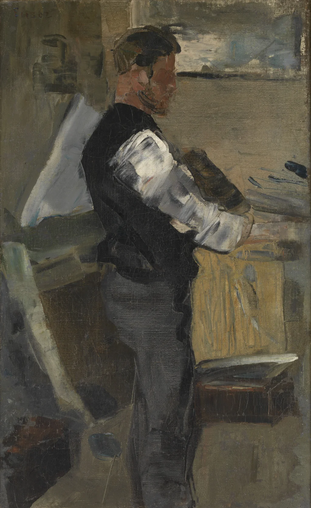 Willy Finch im Atelier