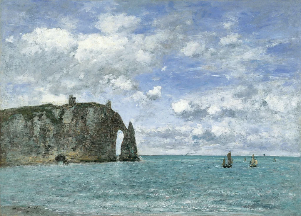 Étretat. Die Felsklippe von Aval