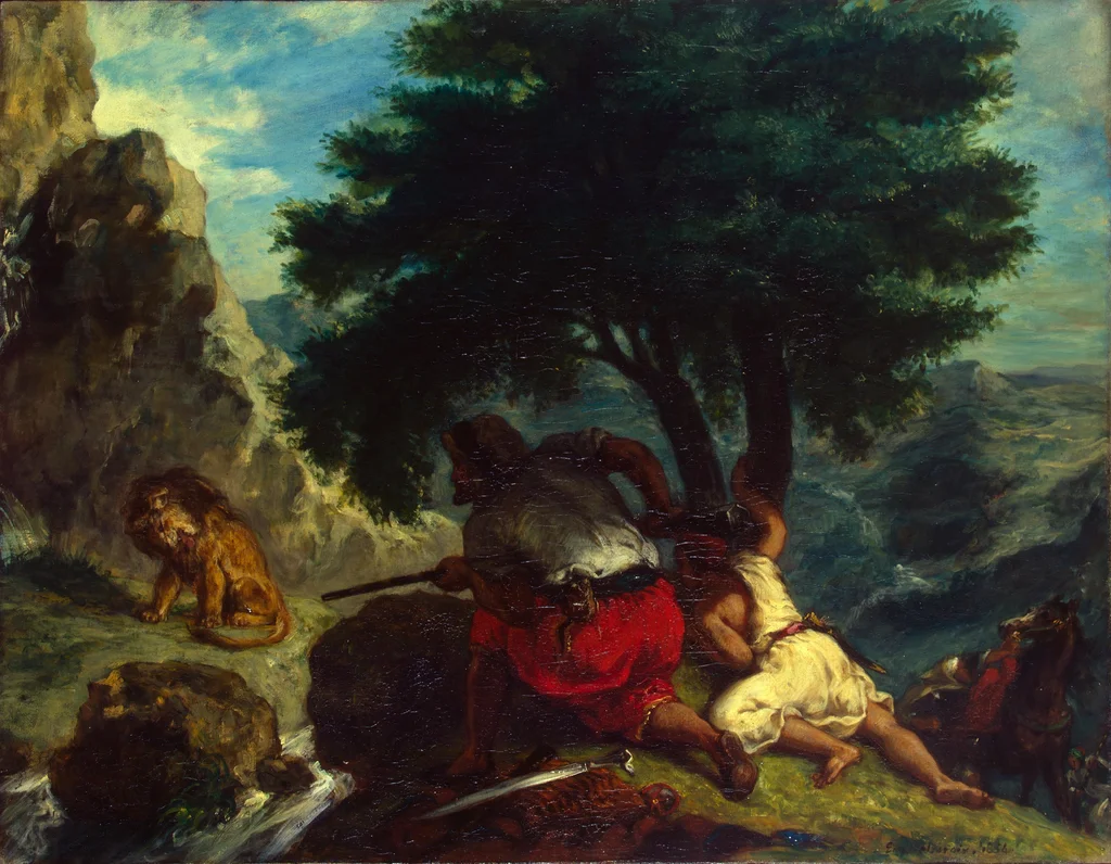 Chasse aux lions au Maroc