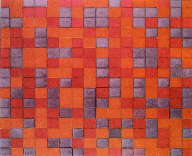 Composition Checkerboard, Dark Colors