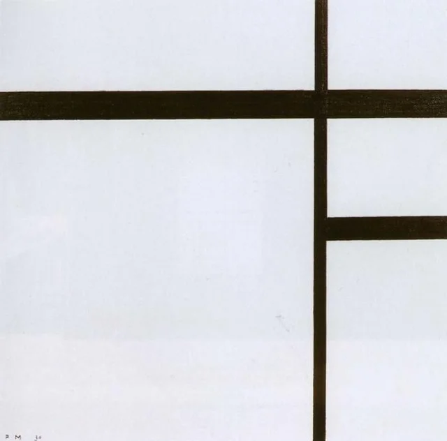 Composition II with Black Lines