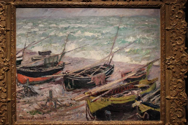 Barche da pesca a Étretat