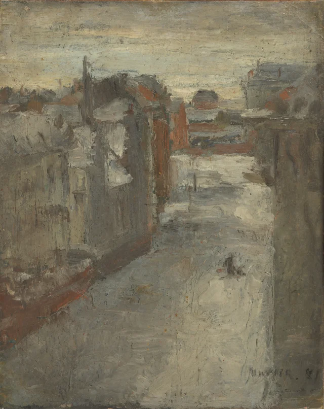 The Van Iseghemlaan in the snow