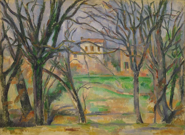 Arbres et maisons au lieu dit La Durane (Trees and Houses)