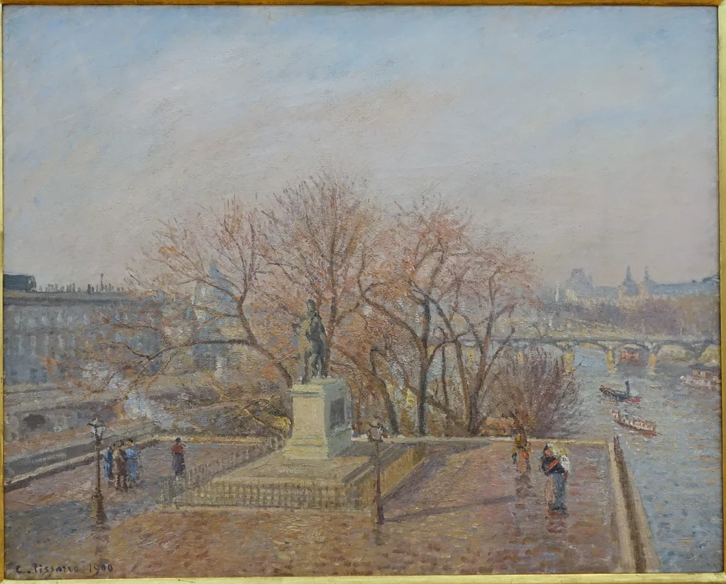 Statue d'Henri IV, matin, soleil d'hiver (première série)