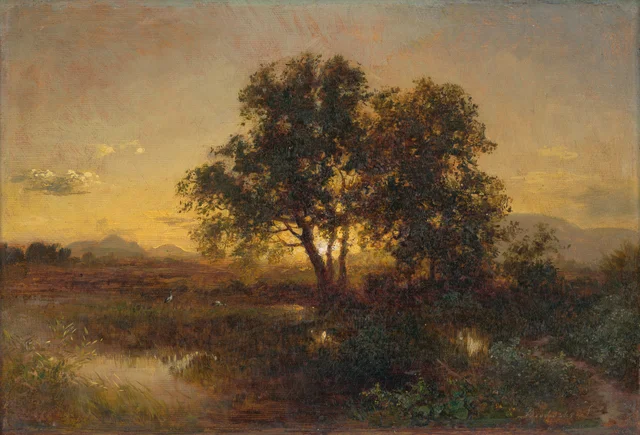 Paisaje al anochecer