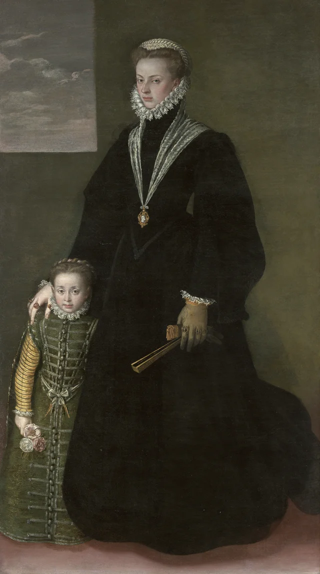 Portrait of Joanna of Austria with a Young Girl